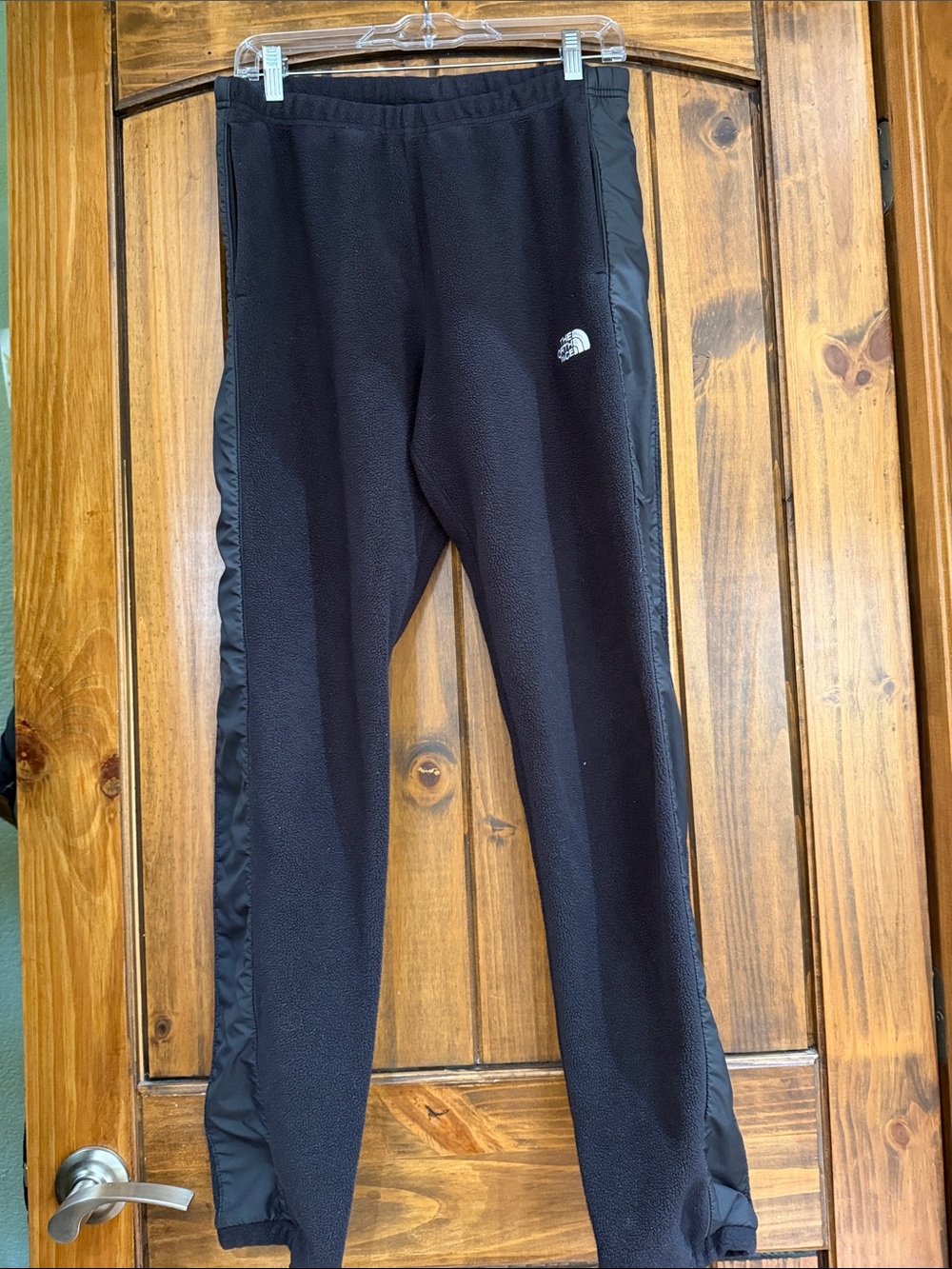 The North Face Kids Black Fleece Joggers with Side Panels